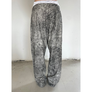 wild leather pants (charcoal)