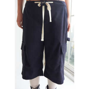 corduroy half pants (khaki)