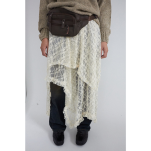 lacy unbalance skirt