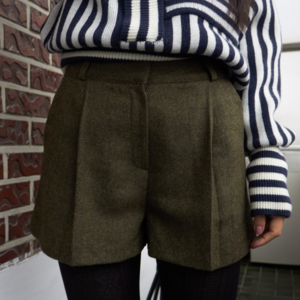 herringbone wool shorts (2colors)