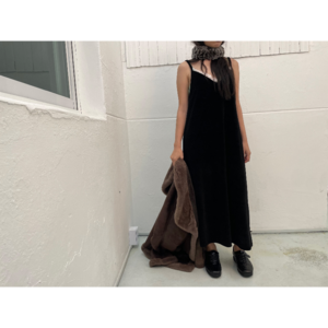 velvet slip dress (2colors)