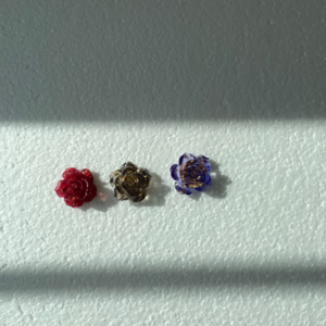 flower earrings (3colors)